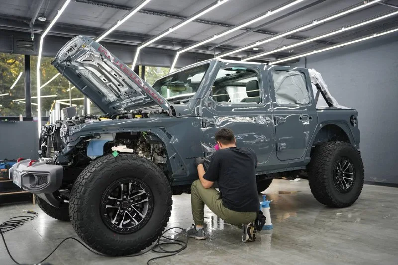 Jeep Wrangler — защитная плёнка, фото 2