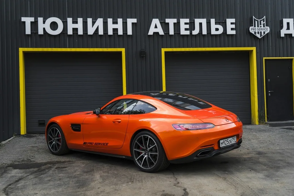 Mercedes-AMG GT — оранжевый винил: фото работы PRO Service — 5