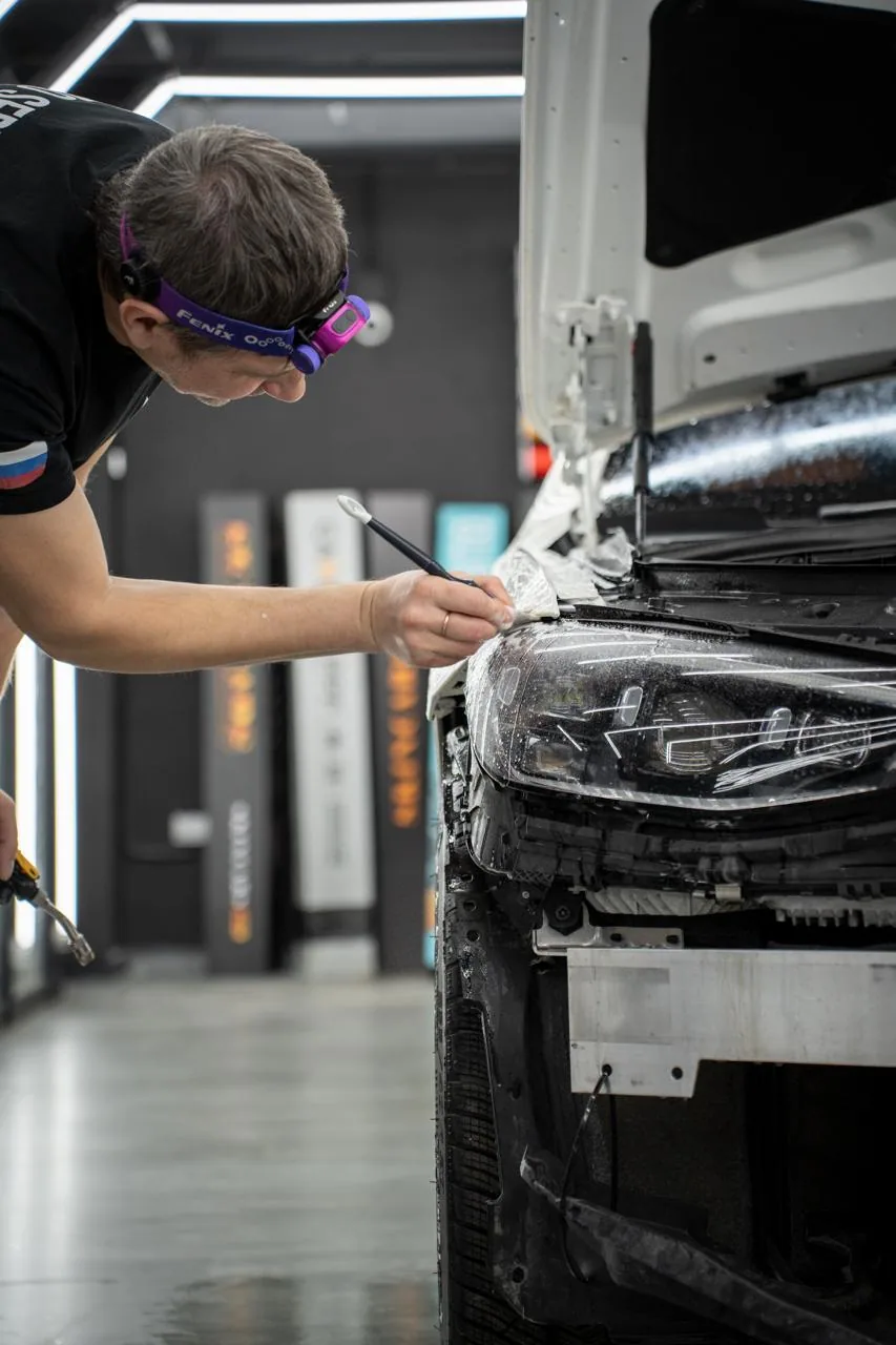 Mercedes-Benz S-Class — защита белого кузова: фото работы PRO Service — 3