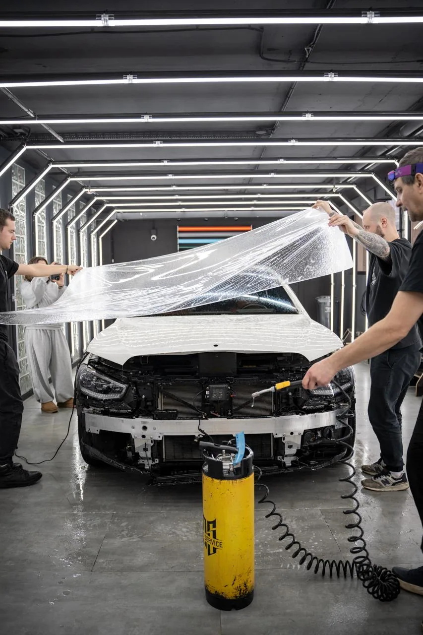Mercedes-Benz S-Class — защита белого кузова: фото работы PRO Service — 4