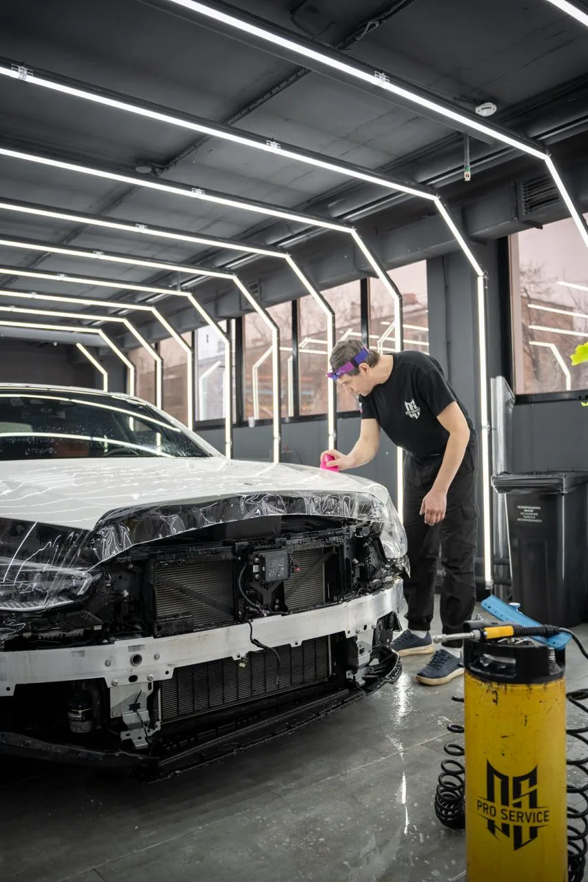 Mercedes-Benz S-Class — защита белого кузова: фото работы PRO Service — 5