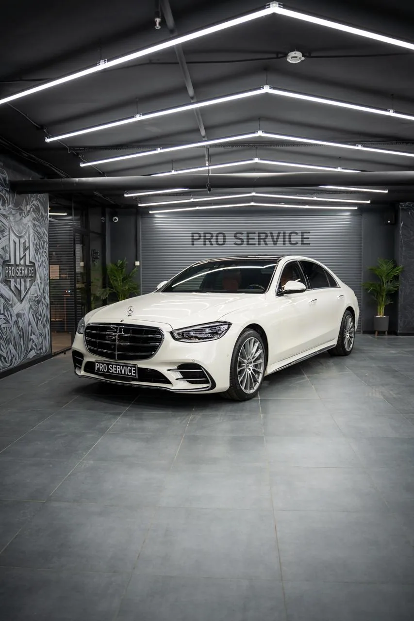Mercedes-Benz S-Class — защита белого кузова: фото работы PRO Service — 6